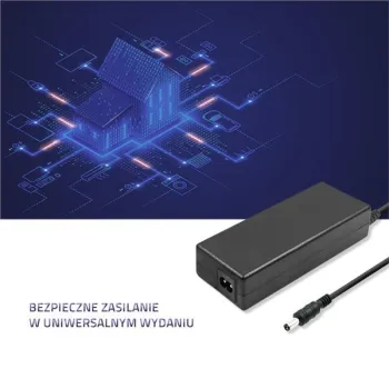Qoltec Zasilacz desktopowy  84W | 12V | 7A | 5.5*2.1 | +kabel zasilający-1264402