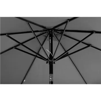 Parasol ogrodowy duży 3 m skośny łamany z korbą szary MultiGarden-1269954