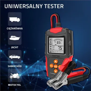 Qoltec Cyfrowy tester akumulatora z wyświetlaczem LCD | 12V | 24V | 3Ah-200Ah-1265299