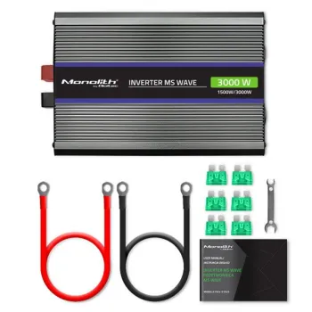 Qoltec Przetwornica napięcia Monolith 3000 MS Wave | 12V na 230V | 1500/3000W | USB-1264983