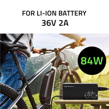 Qoltec Ładowarka do roweru, skutera elektrycznego 36V | 42V | 2A | 5.5*2.5 | +kabel zasilający-1265274