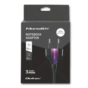 Qoltec Zasilacz do laptopa Samsung 90W | 19V | 4.74A | 5.5*3.5+pin | +kabel zasilający-1264312