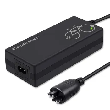 Qoltec Szybka Ładowarka do roweru elektrycznego 36V | 42V | 2A | wtyczka Bosch 3Pin +kabel zasilający-1266614