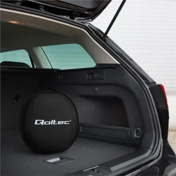 Qoltec Mobilna ładowarka do samochodu elektrycznego EV i hybryd z regulacją 2w1 Typ2 | 3.5kW | 230V | SCHUKO 16A | Wi-