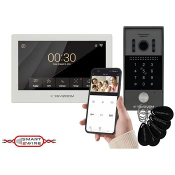 Wideodomofon REVIZOOM RM-T273HD WHITE/RC-212HD-CK1