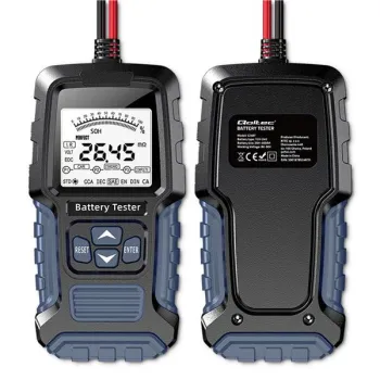 Qoltec Cyfrowy tester akumulatora z wyświetlaczem LCD | 12V | 24V | 3Ah-250Ah-1265687