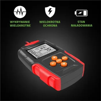 Qoltec Cyfrowy tester akumulatora z wyświetlaczem LCD | 12V | 24V | 3Ah-200Ah-1265298