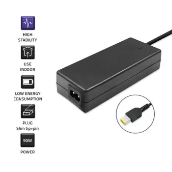 Qoltec Zasilacz do laptopa Lenovo 90W | 20V | 4.5A | Slim tip+pin | +kabel zasilający-1264197