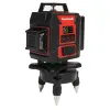 Poziomica laserowa płaszczyznowa zielony laser krzyżowy 360° 4D 16 linii-1275353