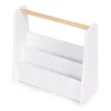 Biblioteczka dziecięca Montessori regał na książki organizer 2 poziomy biały ECOTOYS-1276934
