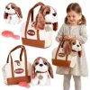Pluszowy piesek w torebce beagle maskotka dla dziecka + szczotka do pielęgnacji