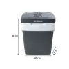 Lodówka turystyczna przenośna samochodowa 29L 220-240V DC12V funkcja grzania wkład gratis grafitowa-1274333