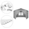 Namiot pawilon ogrodowy handlowy 2x2x2 m z oknami szary MultiGarden-1275247