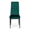 Krzesła z wyprofilowanym oparciem- VELVET ZIELONY - 4 sztuki-1274619