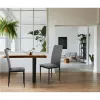 Komplet 4 krzeseł krzesło do jadalni i salonu szare ModernHome-1271138