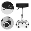 Stołek obrotowy taboret kosmetyczny medyczny fotel regulowany czarny ModernHome-1275654