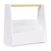 Biblioteczka dziecięca Montessori regał na książki organizer 2 poziomy biały ECOTOYS-1276932