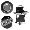 Grill gazowy ogrodowy 10.2 kW duży ruszt 3 palniki termometr reduktor MultiGarden-1274665