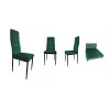 Krzesła z wyprofilowanym oparciem- VELVET ZIELONY - 4 sztuki-1274618