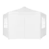 Namiot pawilon ogrodowy handlowy 2x2x2 m z oknami biały MultiGarden-1275237