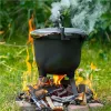 Kociołek żeliwny stojący 5L garnek myśliwski ognisko grill MultiGarden-1273416