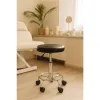 Stołek obrotowy taboret kosmetyczny medyczny fotel regulowany czarny ModernHome-1275708