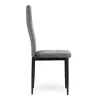 Krzesła z wyprofilowanym oparciem- VELVET SZARE - 4 sztuki-1274606