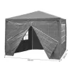 Namiot pawilon ogrodowy handlowy 3x3 m 4 ścianki szary MultiGarden-1273975