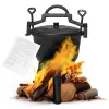 Kociołek żeliwny stojący 5L garnek myśliwski ognisko grill MultiGarden-1273420