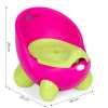 Nocnik toaleta sedes dla dzieci wyjmowany wkład antypoślizgowe nóżki różowo-zielony ECOTOYS-1273358