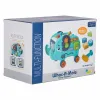 Słonik tablica manipulacyjna montessori wbijak sorter klocki młotek 26cm-1279611