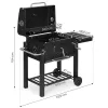 Grill węglowy duży ogrodowy z pokrywą termometr półki koła dmuchawa gratis-1274152