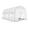 Szklarnia tunel ogrodowy 3x2x2 m foliowy wielosezonowy metalowy stelaż biała folia 2 wejścia-1274260