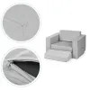 Fotel modułowy dla dzieci DIY 8 miękkich poduch składany - szary ECOTOYS-1272476
