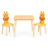 Zestaw mebli dla dzieci stolik + 2 krzesła żyrafa ECOTOYS-1276432