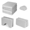 Sofa składana modułowa dla dzieci duża 2-osobowa DIY 10 miękkich poduch - szara ECOTOYS-1272516