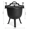Kociołek żeliwny stojący 15L garnek myśliwski ognisko grill MultiGarden-1273439