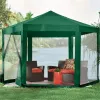 Namiot pawilon ogrodowy handlowy 2x2x2 m z moskitierą zielony MultiGarden-1273978