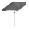Prostokątny duży parasol ogrodowy skośny łamany z korbą szary 200x140 cm MultiGarden-1271548