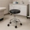 Stołek obrotowy taboret kosmetyczny medyczny fotel regulowany czarny ModernHome-1275709