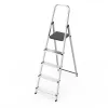 Drabina aluminiowa jednostronna 5 stopni składana z podestem 150 kg ModernHome-1276844