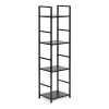 Regał drewniany nowoczesny metalowa rama LOFT 4 półki czarny ModernHome-1270176
