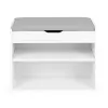 Szafka na buty z otwieranym siedziskiem 2 półki biała ModernHome-1271418