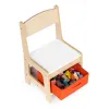 Zestaw mebli dla dzieci stolik + 2 krzesła tablica kredowa ECOTOYS-1274714