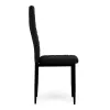 Krzesła z wyprofilowanym oparciem- VELVET CZARNE - 4 sztuki-1274596