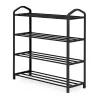 Regał na buty metalowy 4 półki 12 par butów czarny ModernHome-1271228