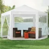 Namiot pawilon ogrodowy handlowy 2x2x2 m z moskitierą biały MultiGarden-1275124