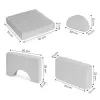 Fotel modułowy dla dzieci DIY 8 miękkich poduch składany - szary ECOTOYS-1272477