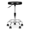 Stołek obrotowy taboret kosmetyczny medyczny fotel regulowany czarny ModernHome-1275710