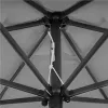 Składany parasol ogrodowy balkonowy regulowany 210 cm szary-1274385
